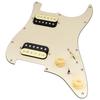 Musiclily Pro SE Предварительно распаянный пикгард с хамбакером Alnico 5 и мини-тумблером для электрогитары Strat, 3-слойный, кремовый ST-HH-OMHA,