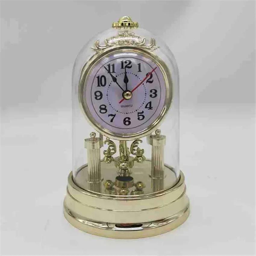 European Style Mute Retro Alarm Clocks Stopwatch Table Clock for Living Room Office Desktop Decoration Clock Watch Gifts
