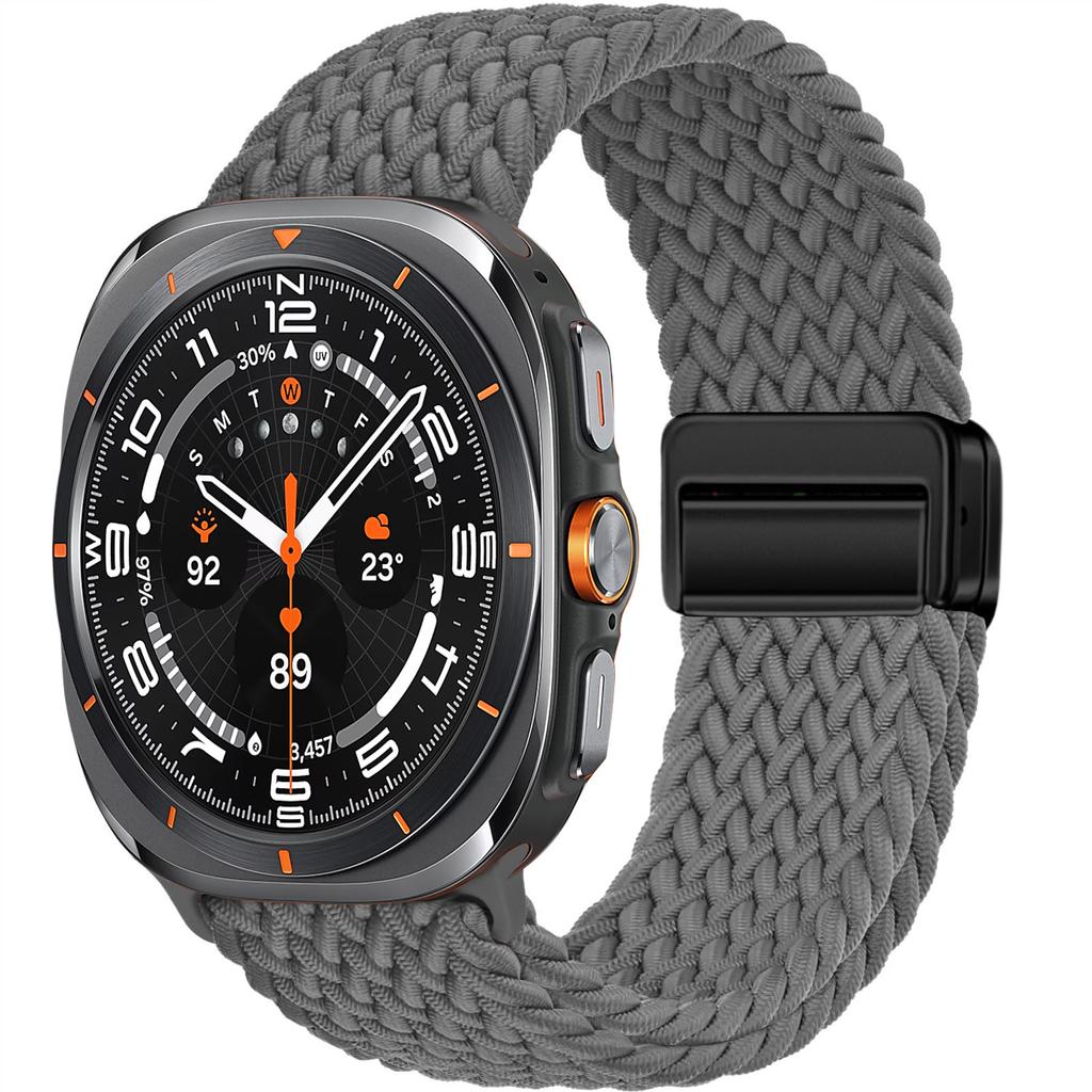 Плетеный ремешок-петля для Samsung Galaxy Watch 7 Ultra Ремешок 47 мм Аксессуары Магнитный нейлоновый браслет Correa Galaxy Watch Ultra Ремешок 47 мм