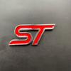 3D Metal Logo ST Badge Car Trunk Emblem For Ford Mondeo MSGT5 Puma Fiesta MK6 Explorer Focus MK2 MK3 MK4 ST Sticker Accessories
