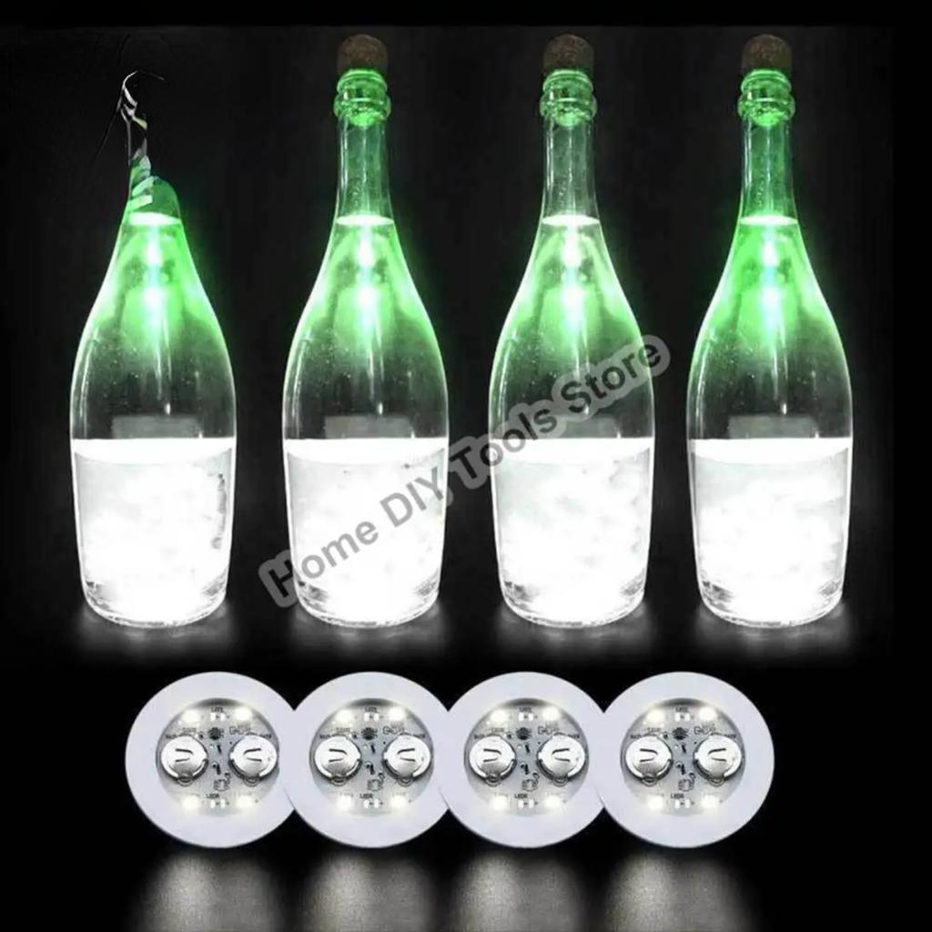 Новые светодиодные наклейки на подстаканники, светящиеся подставки для стаканов с напитками, подставки для бутылок с вином и ликером, подставки для баров, атмосферные огни, подставки для стаканов