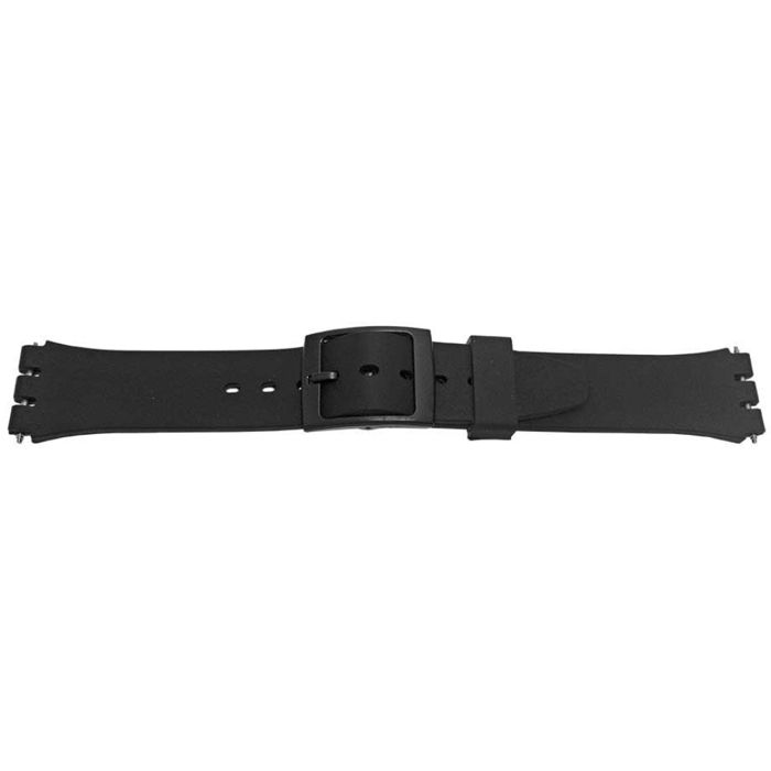 Bracelet montre - MY-MONTRE - 17mm - Silicone ultra-doux - Noir - 80x110mm