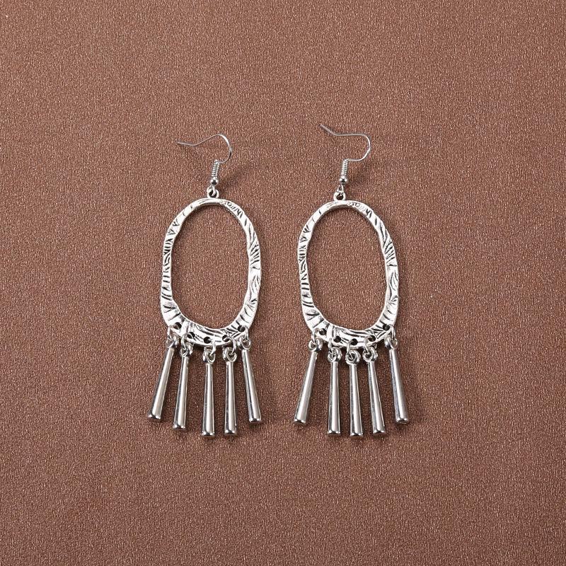 Серьги-кисточки в китайском дворцовом стиле в стиле ретро: Этнические тибетские серебряные украшения Ханфу