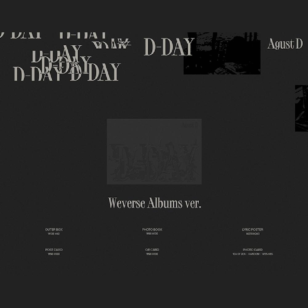 BTS Полный комплект альбома SUGA Agust D D-DAY