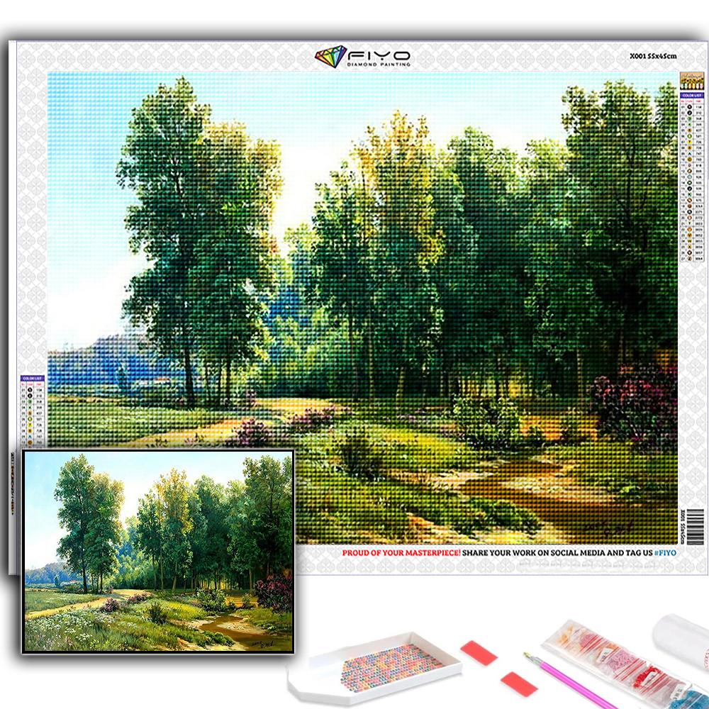 Популярная 5D Diy вышивка крестиком горная хижина четыре сезона пейзажная живопись полная дрель набор для вышивки крестом Наклейка на стену домашний декор