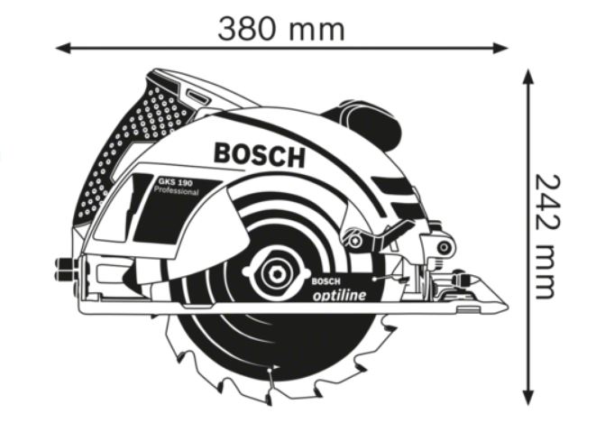 GKS 190 70MM 1400W CIRCULAR SAW - B 601623000