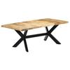 VidaXL Dining Table 200x100x75 Cm Solid Mango Wood