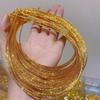 Vietnam New Strong Color Retention Gold Choker Necklace, Dual Wear, 1.5mm Thickness