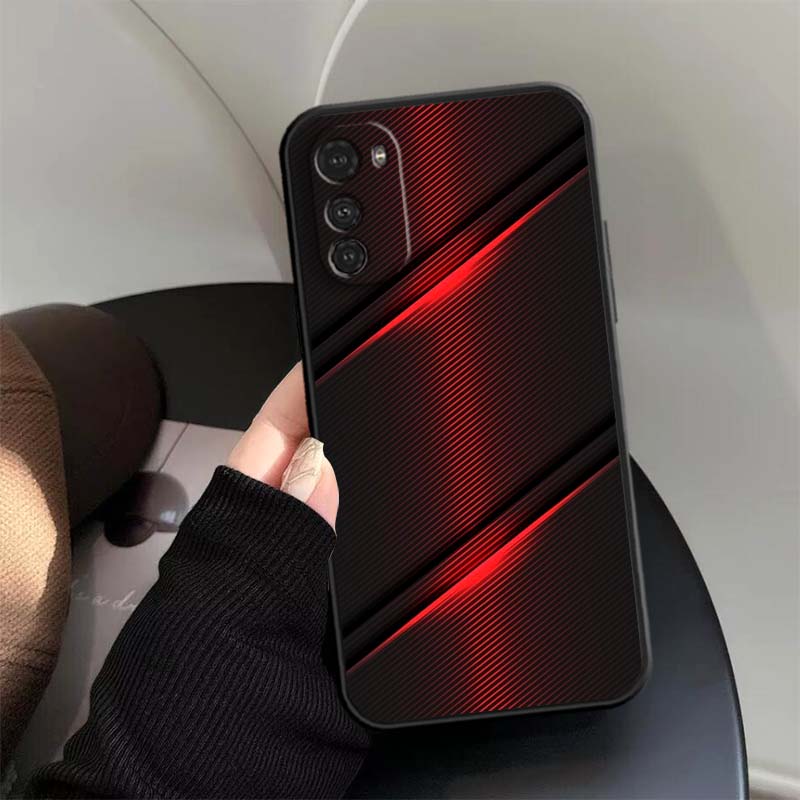 Цветной светящийся узор 'Искусство' Для Motorola G85 Edge 50 G24 G35 G14 G04 40 G72 G34 G G54 G13 G32 5G Черный чехол для телефона