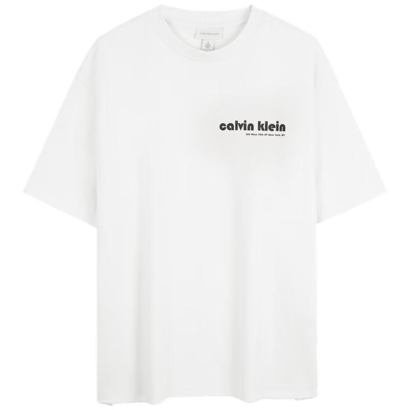 Calvin Klein Джинсы Мужская Хлопковая Футболка с Принтом Буквами