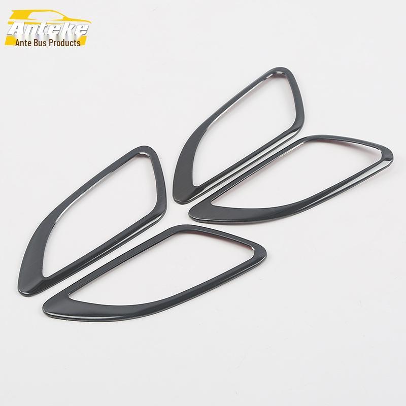 Compatible with 18 IX35 Models: Interior Door Handle Decorative Frame & Armrest Sequin Stickers.