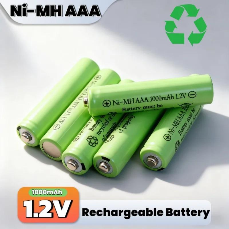 1-20PCS 1.2V 1000mAh NI-MH Rechargeable AAA Batteries Long Lasting for Remote Control Car RC Toys Solar Lights Mouse