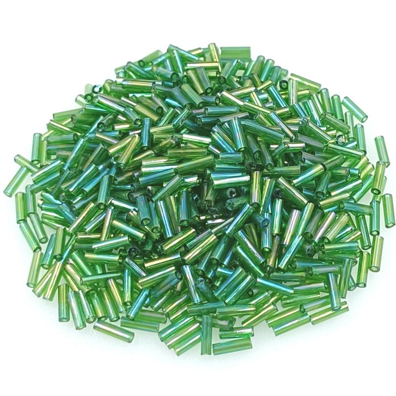 Товары для вечеринки 300 шт. 2x7 мм Аксессуары для самостоятельного изготовления Бисер Бусины-разделители Длинные трубчатые стеклянные бусины Изготовление ювелирных изделий Браслеты Разноцветные