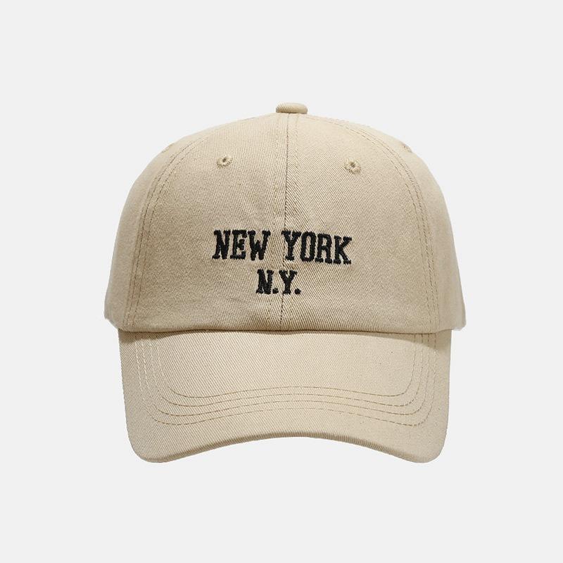 Вышитая женская бейсболка Винтажный принт с буквами Регулируемая Snapback Кепка от солнца Мужская Повседневная Кепки с изогнутым козырьком Утиный клюв Однотонный Цвет