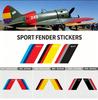Tri-Color SPORT Car Fender Stickers, Wheel Arch Decor Decals, Personalized Auto Modification Decals Fit for BMW E46 E60 E61 E70 LK5