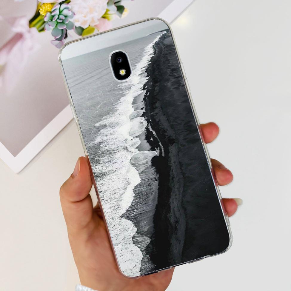 Чехол для Samsung J3 J5 J7 2017 Чехол Милый Мультяшный Кот Модные Цветы Задняя Крышка Для Samsung Galaxy J7 2017 Чехол для Телефона