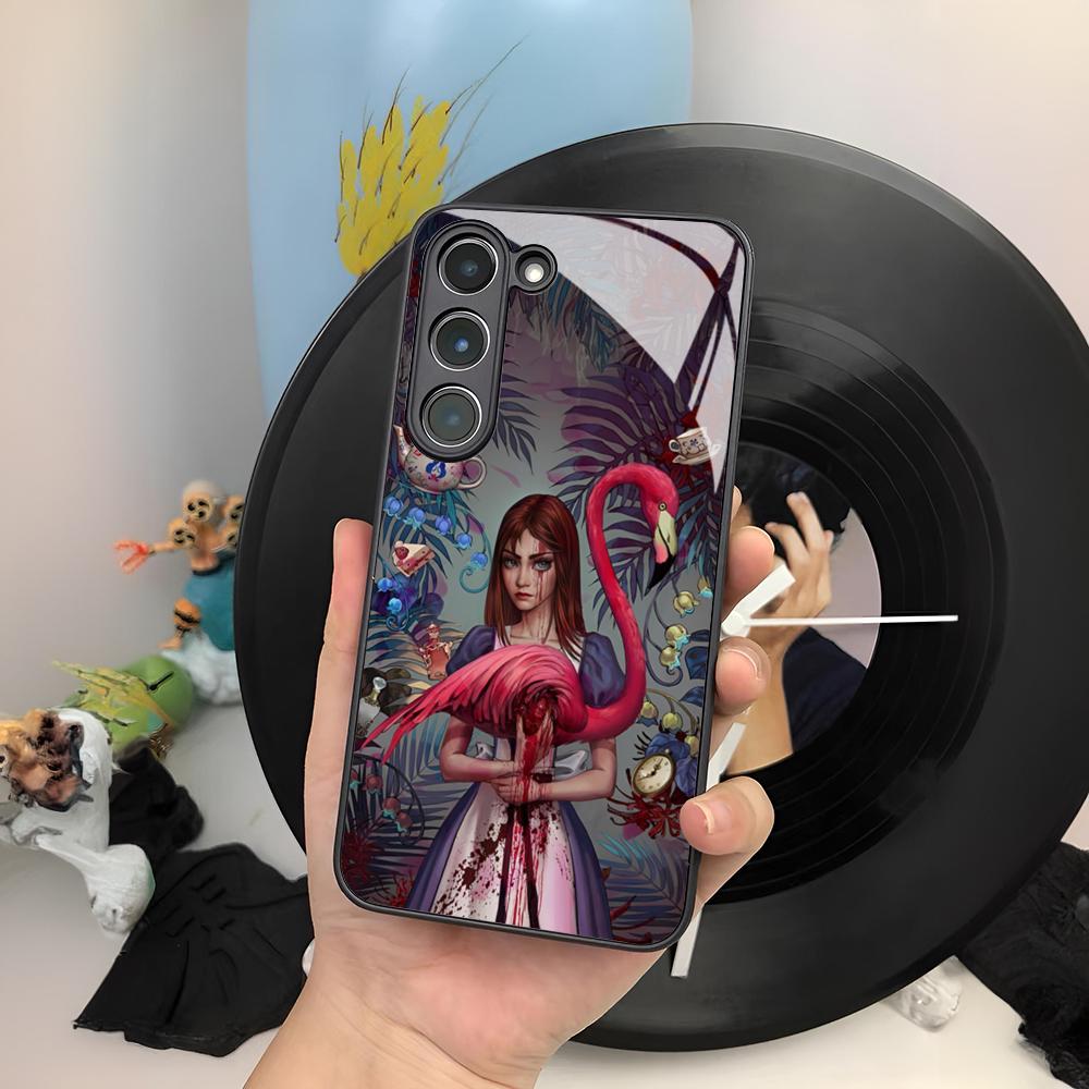 Чехол для телефона Alice Madness Returns для Samsung Galaxy S25 S24 S23 S22 S20 S21 Note20 Ultra Plus Edge Fe Цветной Серебристый Co