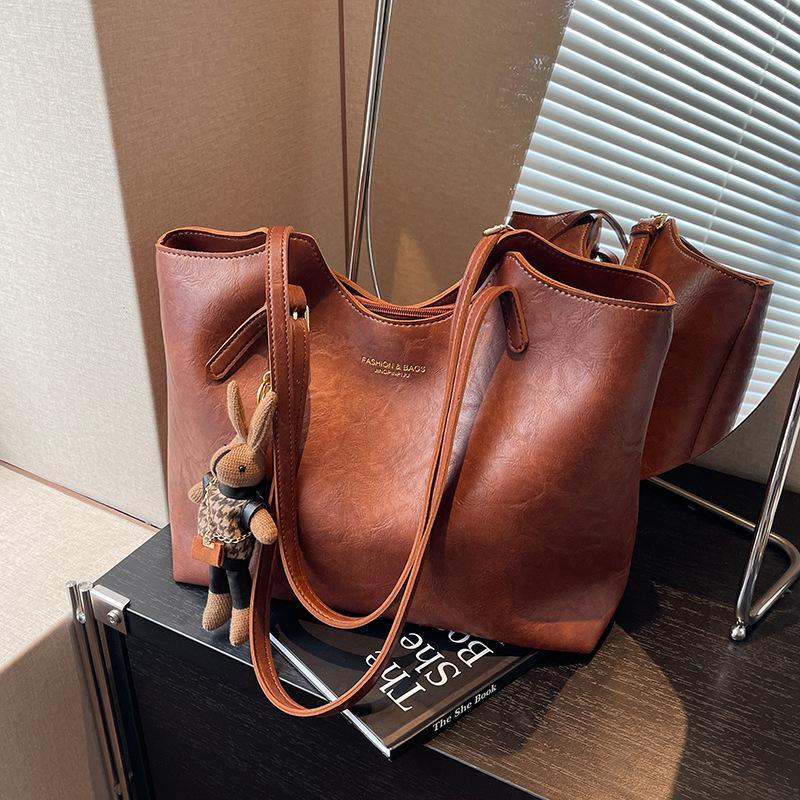 Большая вместительная осенне-зимняя сумка женская новая повседневная для студента колледжа сумка-тоут для поездок на работу женская сумка через плечо