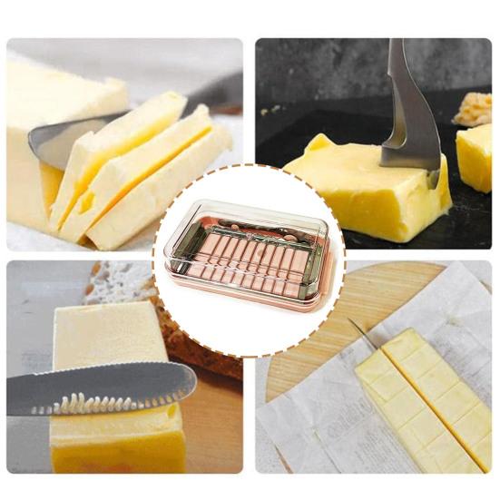 Коробка для резки масла с прозрачной крышкой, пищевая столешница, контейнер для масла, ящик для хранения, кухонные аксессуары