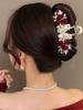 1 Pcs Fashion Exquisite Water Diamond Rose Flower Butterfly Hair Claws For Women Girls Party Hair Accessories