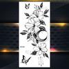 Purple Rose Jewelry Water Transfer Tattoo Stickers Women Body Chest Art Temporary Tattoo Girl Waist Bracelet Flash Tatoos Flower