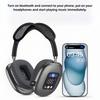 Hot-Selling Wireless Head-mounted Touch Screen Earphones Digital Display Screen Noise Cancellation Casque Bluetooth Headphones