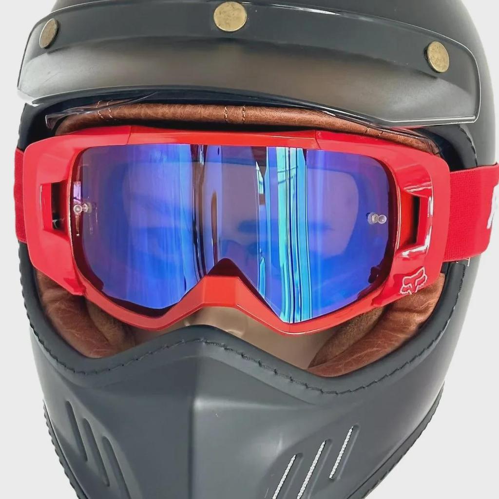 Fox Off-Road Motorcycle Riding Goggles - Wind & Sand Protection, HD Vision