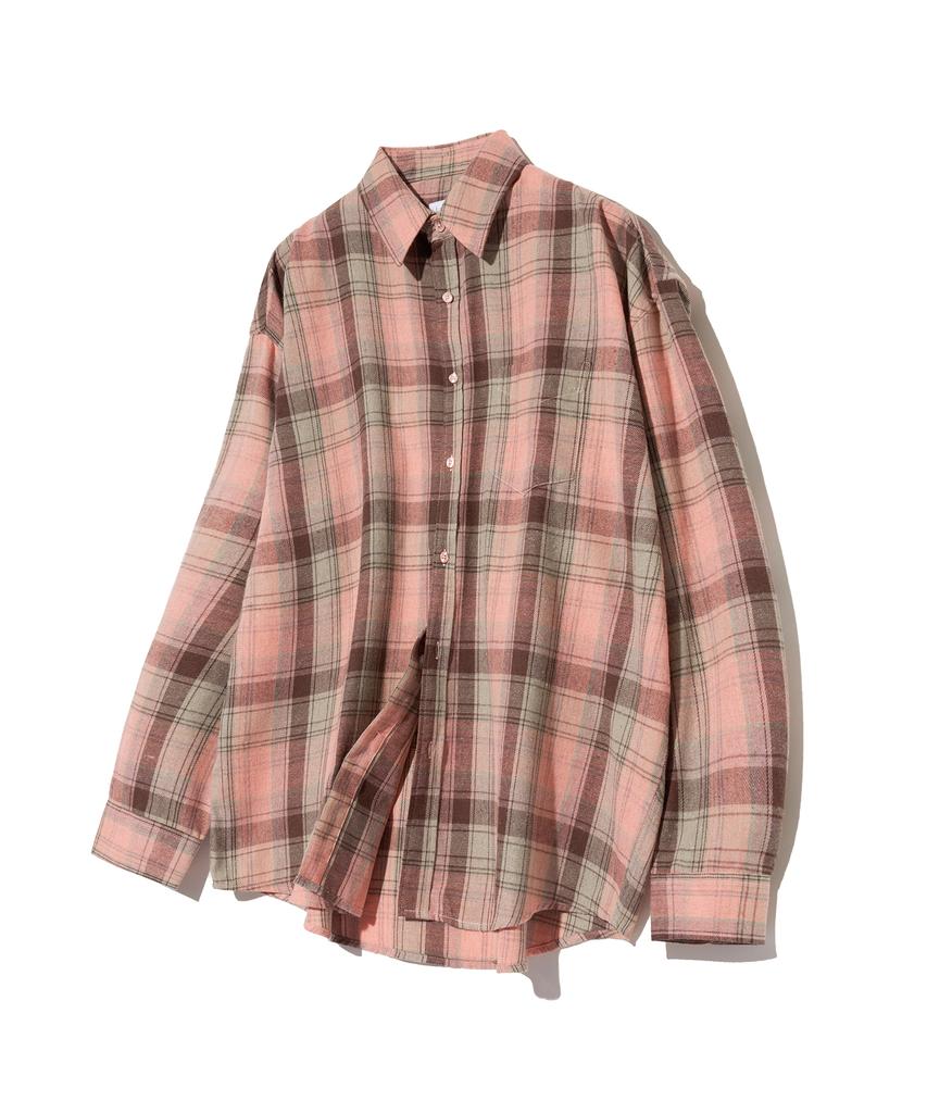 STANDARDERROR [2Pack] Long-Sleeve Check Shirt Package (15 Types) (B Type)