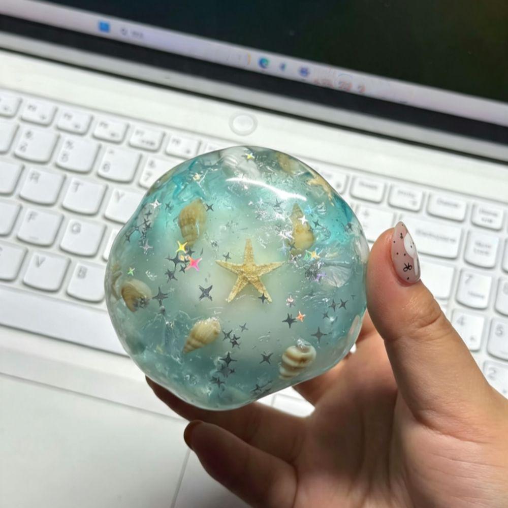 Shapable Crispy Squishy Ball Non-bounce Sensory Fidget Ball Wax Crunchy Squishy Children Gifts