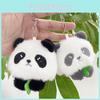 Whimsical Panda Plush Keychain Soft Toy Adorable Animal Charm For Bags Gifts