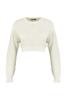 Women's Elegance Style Sweater Black Super Crop Basic Knitwear Sweater