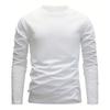Spring and Autumn Long Sleeved Solid Color 3D Digital Printed Men's T-shirt Fashionable Outdoor Wearing Comfortable Polyester Fiber