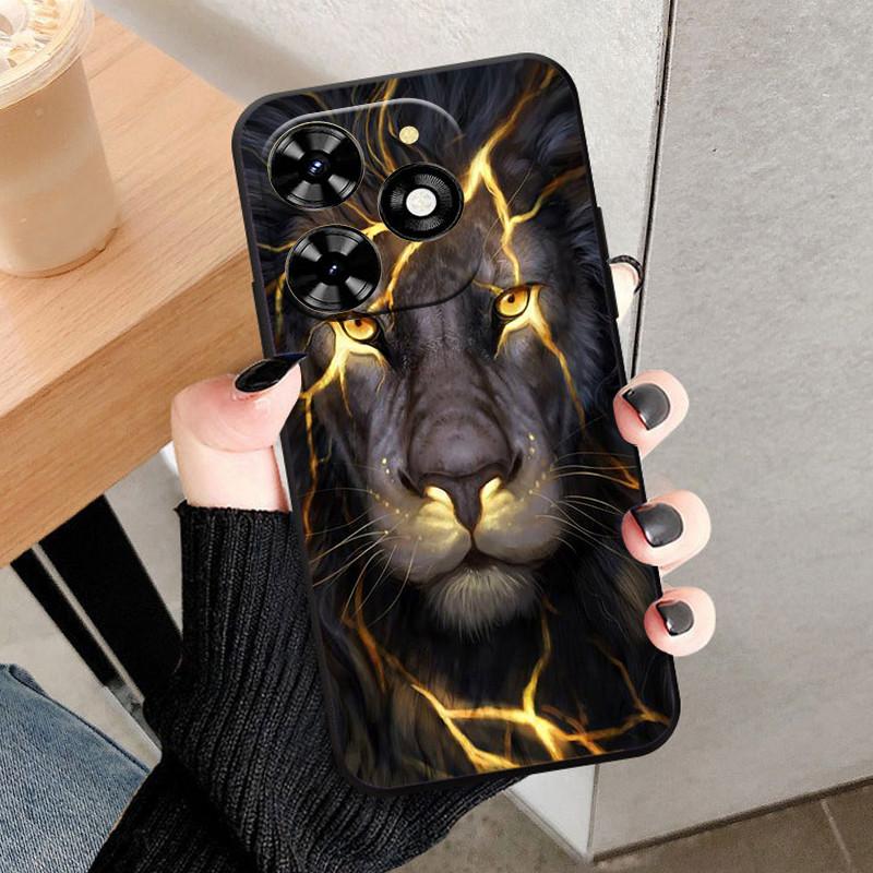 Чехол для Infinix Hot 40 Pro 40i Черный Мягкий Силикон ТПУ Защитный Чехол для Телефона Для Infinix Hot 40i Fundas Оболочка Hot40 Pro Coque