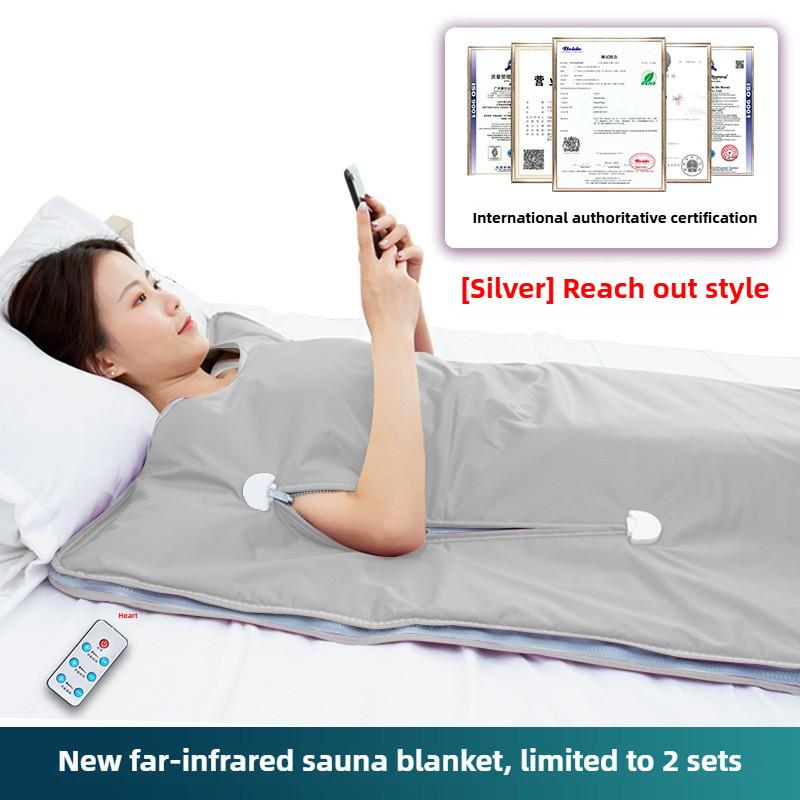 Дальнее инфракрасное детокс-одеяло-сауна из облепихи для дома, салон красоты, инструмент для потоотделения, стимуляции метаболизма, сауна-устройство