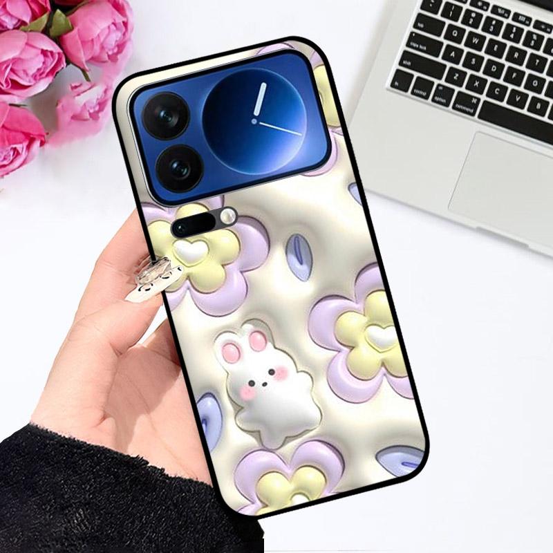 Силиконовый чехол для Xiaomi 17Pro/17 Pro Max, противоударная задняя крышка телефона, милые расписные Fundas для Xiaomi17 Pro Max, мягкий ТПУ корпус