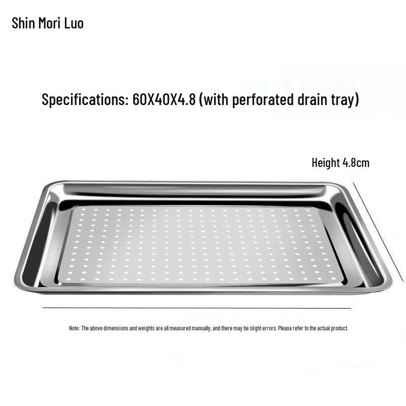 304 Stainless Steel Perforated Draining Tray