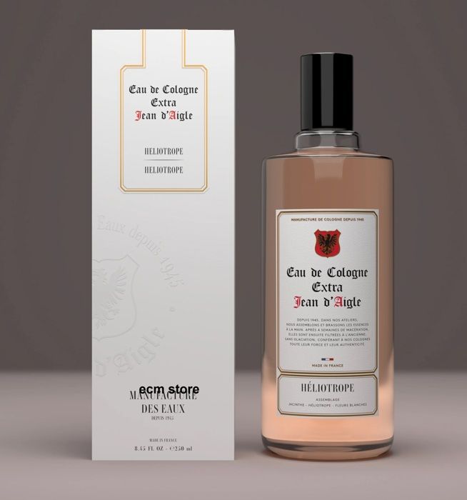 Eau De Cologne - JEAN D'AIGLE - HÉLIOTROPE - 250 Ml - Floral - Scent Suave and Vanilla-like