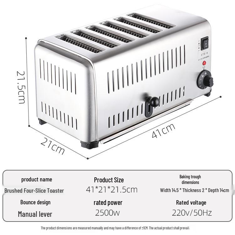 2024 Toaster Oven: 4-6 Slice Commercial & Household Automatic