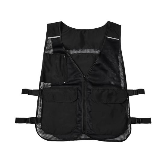 Охлаждающий жилет для мужчин и женщин, регулируемый, дышащий сетчатый ледяной жилет с 4 карманами, летняя прохладная куртка для жаркой погоды, для работы на открытом воздухе, рыбалки, велоспорта