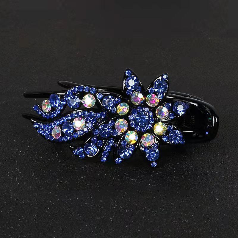 Корейская заколка-уточка со стразами для женщин