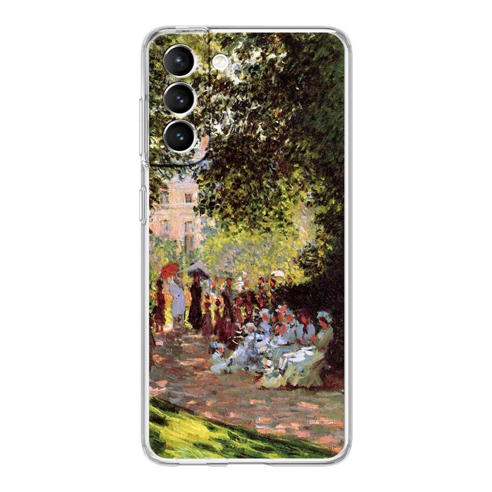 Чехол для телефона Клод Моне Импрессионизм для Samsung Galaxy S23 Ultra S22 5G S20 S21 FE 5G S10E S9 S8 S10 Plus Прозрачный чехол