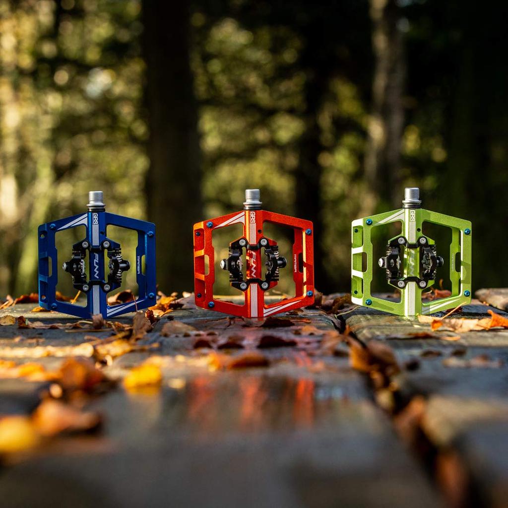 Funn Mamba Clipless Pedal Spring Двустороннее крепление SPD Подходит для горных велосипедов Набор, Механизм, Шип, Совместимость, Педаль, (MTB) (оранжевый)