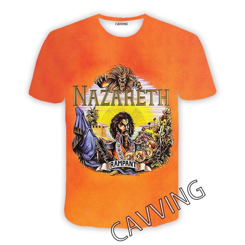 CAVVING 3D Printed  Nazareth Band  Casual T-shirts  Hip Hop Tee Shirts Harajuku Styles Tops Clothing for Men/women