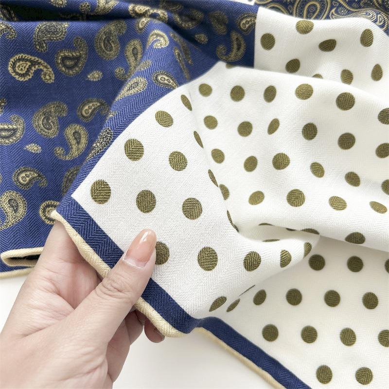 Модный универсальный квадратный шарф из шерсти и шелка, весенне-осенний, легкий, роскошный, высококачественный шарф, женская шаль, высококачественная шаль, шарф двойного назначения