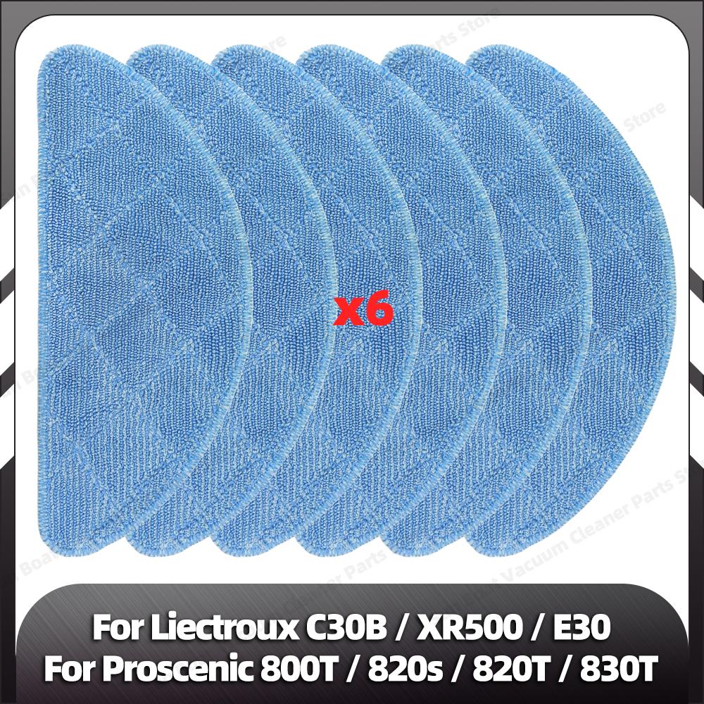 Совместимо с LIECTROUX C30B XR500 E30 Proscenic 800T 820S 820T 830T Robot VacuumMain Side Brush Hepa Filter Mop Rag Spare Part