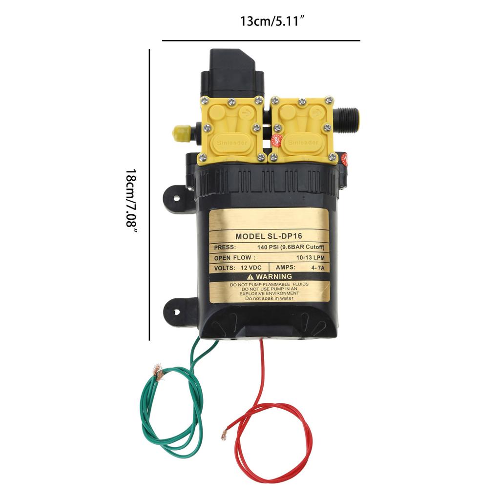 12 В Высокое давление Сельскохозяйственный Электрический Водяной Насос Водяной Распылитель Насосы Двухъядерный Мощность Сельскохозяйственные Электрические Аксессуары