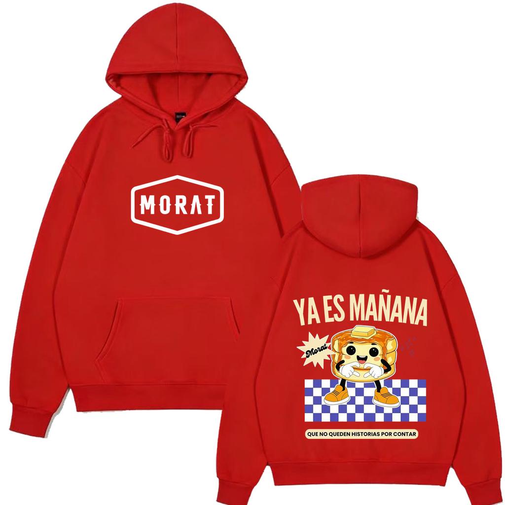 Худи с принтом группы Morat Ya Es Manana Yem Tour Мужское Женское Модный Свитшот с длинным рукавом Свободный Повседневный Хип-хоп Панк Толстовки