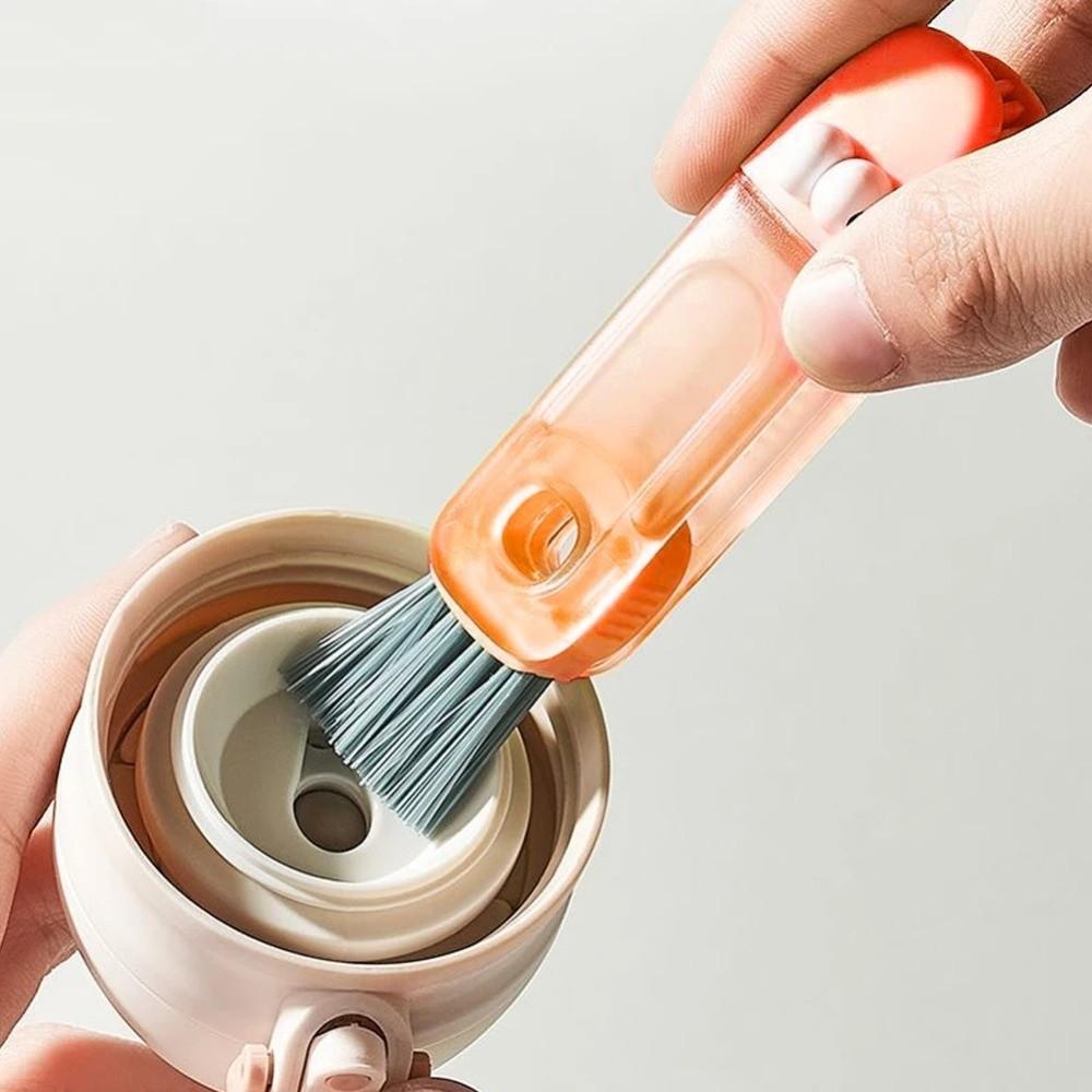 3 in 1 Cup Lid Cleaner Brush Portable Bottle Brush Straw Cleaning Brush  Baby Bottle Cleaning