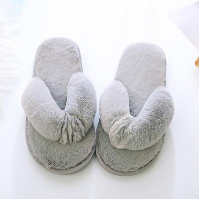 Женские зимние домашние плюшевые шлепанцы, удобные хлопковые тапочки для деревянного пола