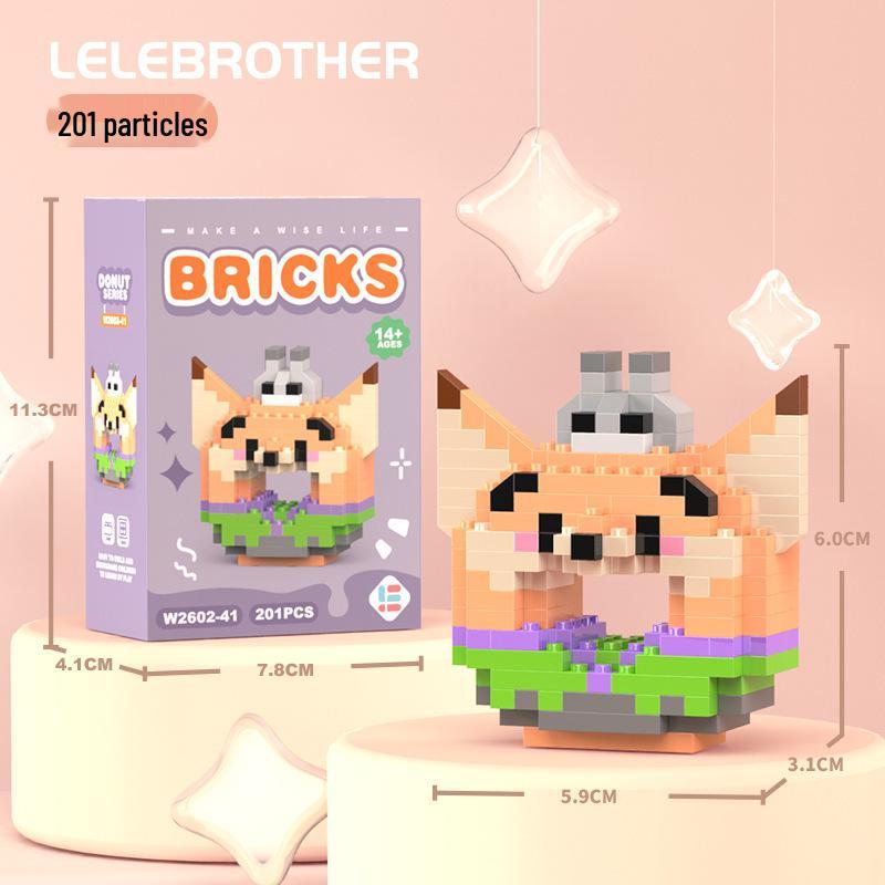 Совместимые с Lego микро строительные блоки мультяшные фигурки - детские развивающие настольные игрушки